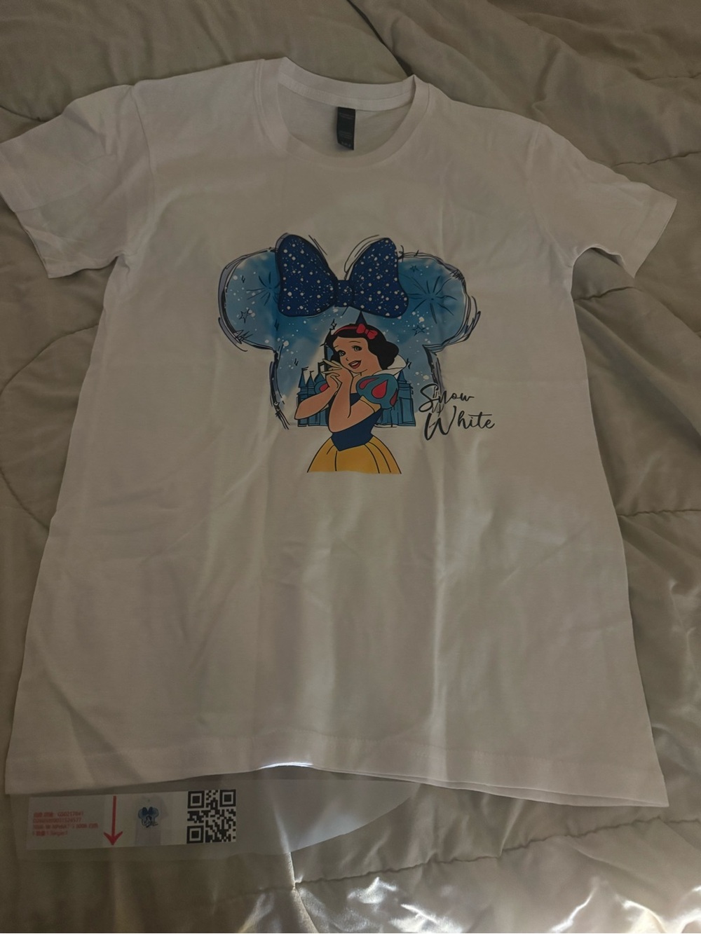 Snow White White Graphic Kids T-Shirt